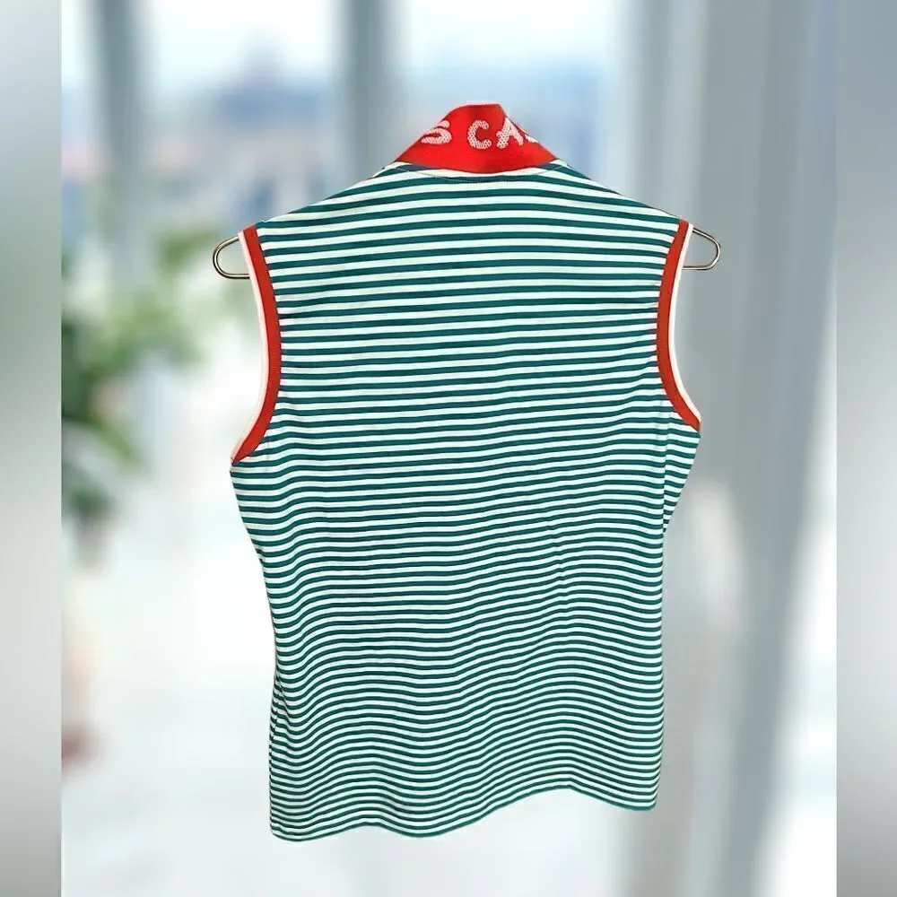 Louis Castel Golf 3/4 Zip Top Tank Vest Size 100 NWOT - Picture 3 of 15